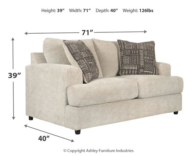 Soletren Loveseat - World Furniture Gallery (Newark, CA)