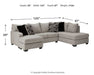 Megginson 2-Piece Sectional with Chaise - World Furniture Gallery (Newark, CA)