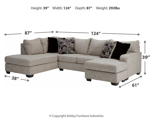 Megginson 2-Piece Sectional with Chaise - World Furniture Gallery (Newark, CA)