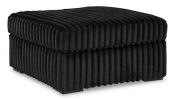 Midnight-Madness Oversized Accent Ottoman - World Furniture Gallery (Newark, CA)