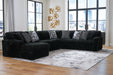 Midnight-Madness Sectional with Chaise - World Furniture Gallery (Newark, CA)