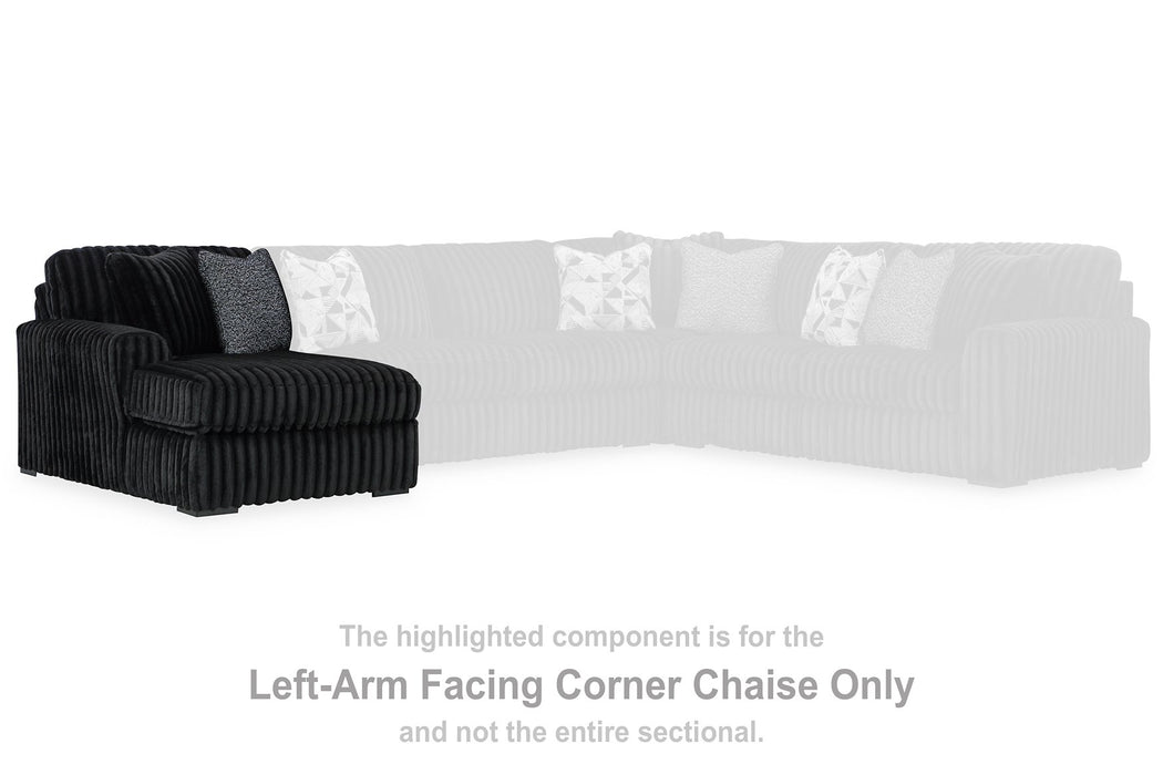 Midnight-Madness Sectional with Chaise - World Furniture Gallery (Newark, CA)