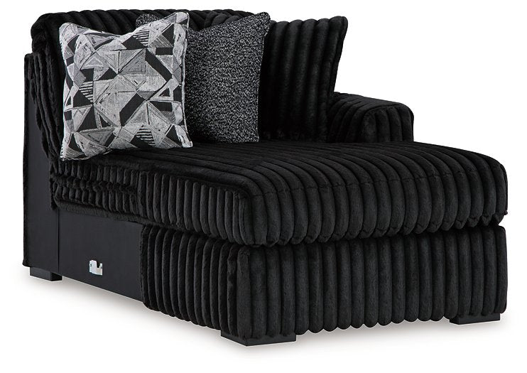 Midnight-Madness Sectional with Chaise - World Furniture Gallery (Newark, CA)