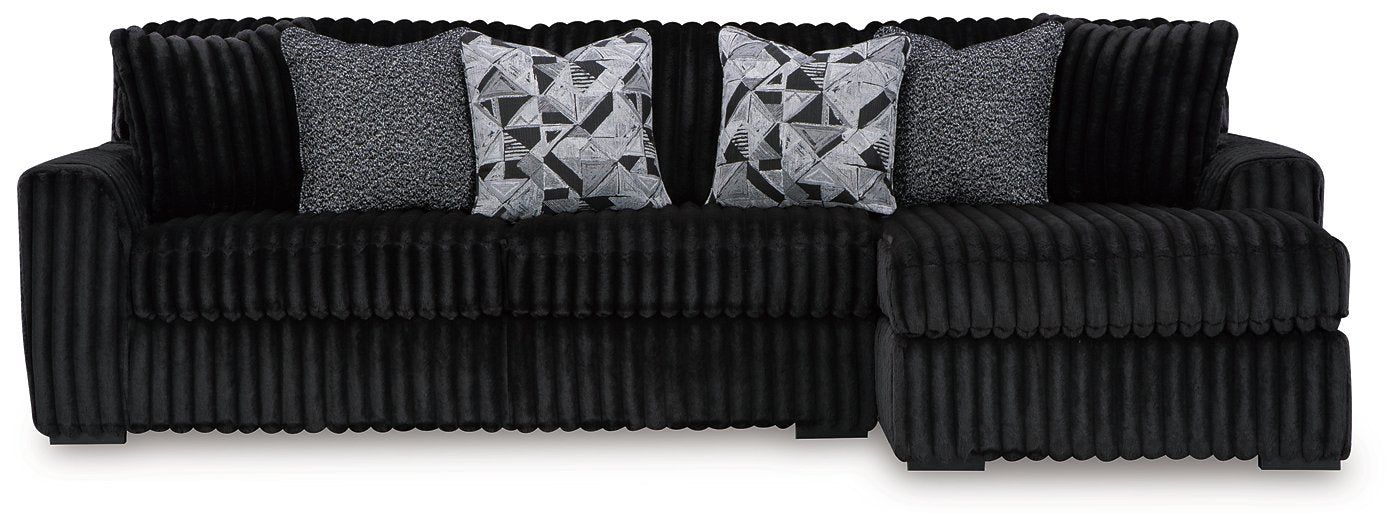 Midnight-Madness Sectional Sofa with Chaise - World Furniture Gallery (Newark, CA)