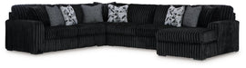 Midnight-Madness Sectional with Chaise - World Furniture Gallery (Newark, CA)