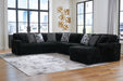 Midnight-Madness Sectional with Chaise - World Furniture Gallery (Newark, CA)