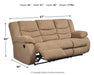 Tulen Reclining Sofa - World Furniture Gallery (Newark, CA)