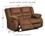 Tulen Reclining Loveseat - World Furniture Gallery (Newark, CA)