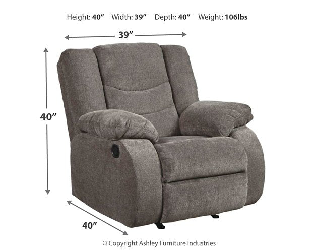 Tulen Recliner - World Furniture Gallery (Newark, CA)