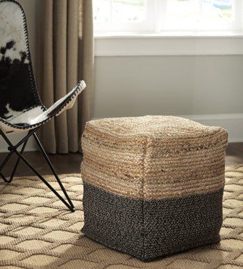 Sweed Valley Pouf - World Furniture Gallery (Newark, CA)