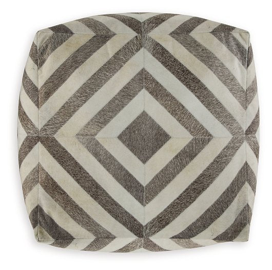 Hartselle Pouf - World Furniture Gallery (Newark, CA)