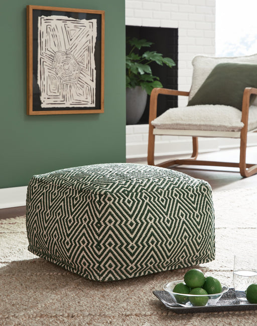 Abacy Pouf - World Furniture Gallery (Newark, CA)