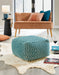 Brynnsen Pouf - World Furniture Gallery (Newark, CA)