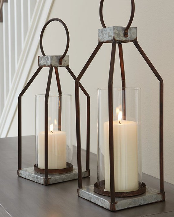 Diedrick Lantern (Set of 2) - World Furniture Gallery (Newark, CA)