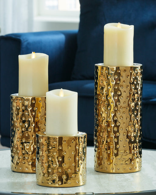 Marisa Candle Holder (Set of 3) - World Furniture Gallery (Newark, CA)