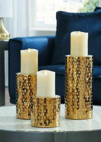 Marisa Candle Holder (Set of 3) - World Furniture Gallery (Newark, CA)