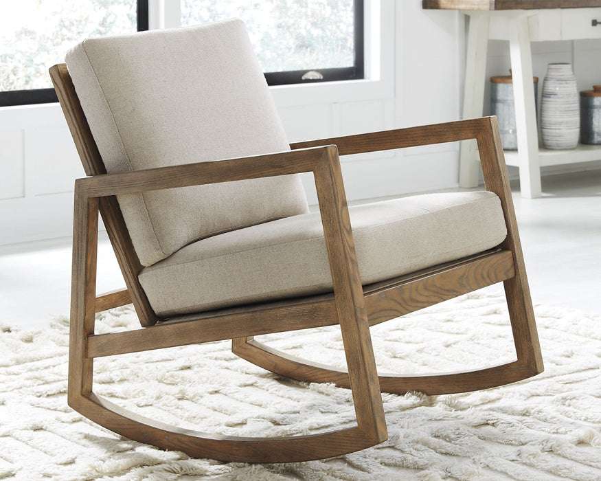 Novelda Rocker Accent Chair - World Furniture Gallery (Newark, CA)