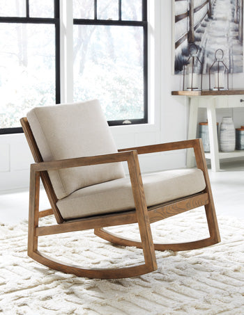 Novelda Rocker Accent Chair - World Furniture Gallery (Newark, CA)