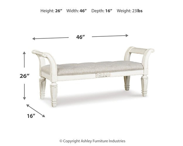 Realyn Accent Bench - World Furniture Gallery (Newark, CA)