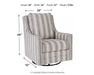 Kambria Swivel Glider Accent Chair - World Furniture Gallery (Newark, CA)