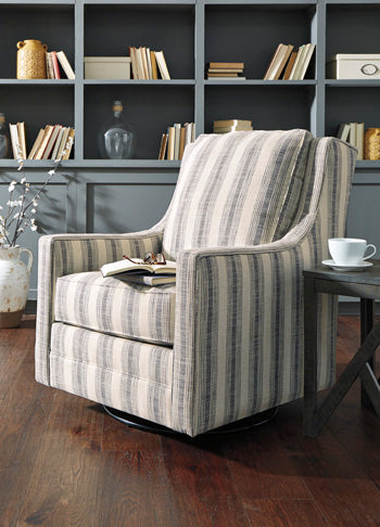 Kambria Swivel Glider Accent Chair - World Furniture Gallery (Newark, CA)