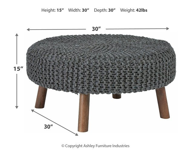 Jassmyn Oversized Accent Ottoman - World Furniture Gallery (Newark, CA)