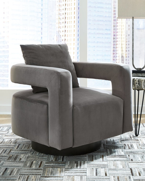 Alcoma Swivel Accent Chair - World Furniture Gallery (Newark, CA)