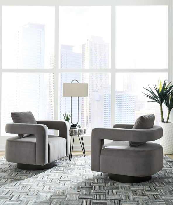 Alcoma Swivel Accent Chair - World Furniture Gallery (Newark, CA)