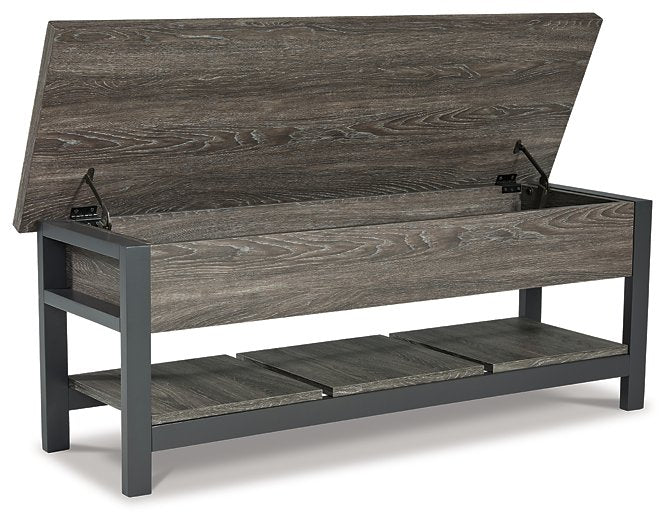 Rhyson Storage Bench - World Furniture Gallery (Newark, CA)