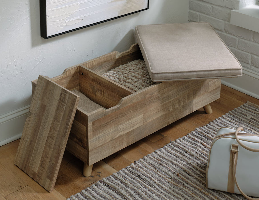 Gerdanet Storage Bench - World Furniture Gallery (Newark, CA)