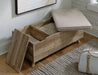 Gerdanet Storage Bench - World Furniture Gallery (Newark, CA)