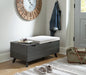 Yarlow Storage Bench - World Furniture Gallery (Newark, CA)