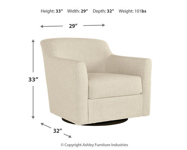 Bradney Swivel Accent Chair - World Furniture Gallery (Newark, CA)