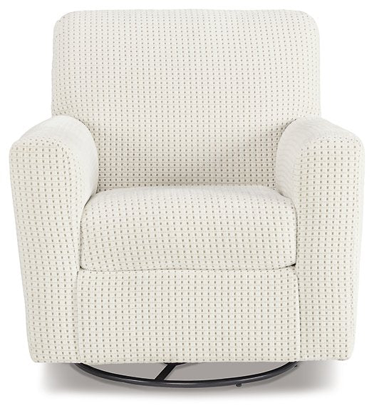 Herstow Swivel Glider Accent Chair - World Furniture Gallery (Newark, CA)