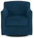 Bradney Swivel Accent Chair - World Furniture Gallery (Newark, CA)