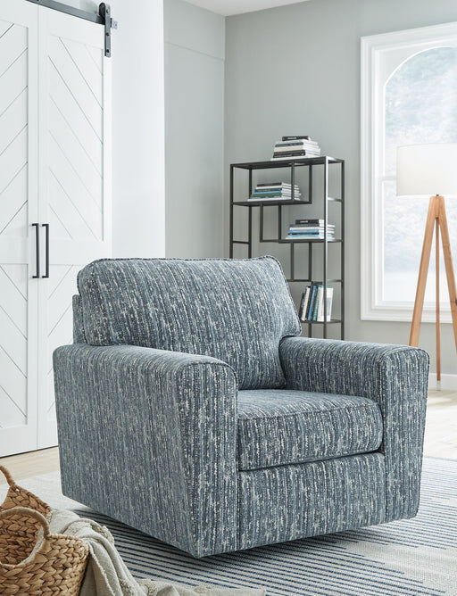 Aterburm Swivel Accent Chair - World Furniture Gallery (Newark, CA)