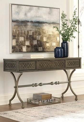 Quinnland Sofa/Console Table - World Furniture Gallery (Newark, CA)