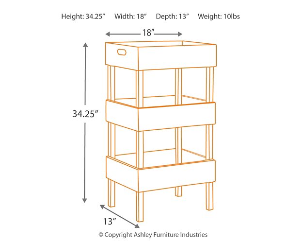 Yulton Storage Shelf - World Furniture Gallery (Newark, CA)