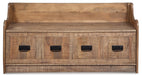 Garrettville Storage Bench - World Furniture Gallery (Newark, CA)