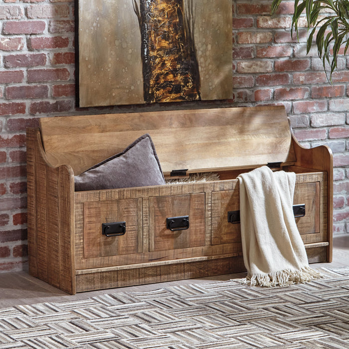 Garrettville Storage Bench - World Furniture Gallery (Newark, CA)