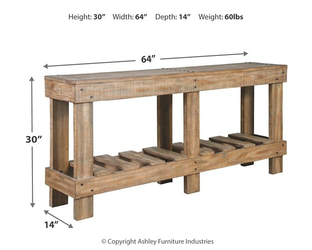 Susandeer Sofa/Console Table - World Furniture Gallery (Newark, CA)