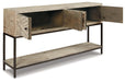 Roanley Sofa/Console Table - World Furniture Gallery (Newark, CA)