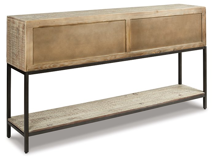 Roanley Sofa/Console Table - World Furniture Gallery (Newark, CA)