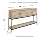 Roanley Sofa/Console Table - World Furniture Gallery (Newark, CA)