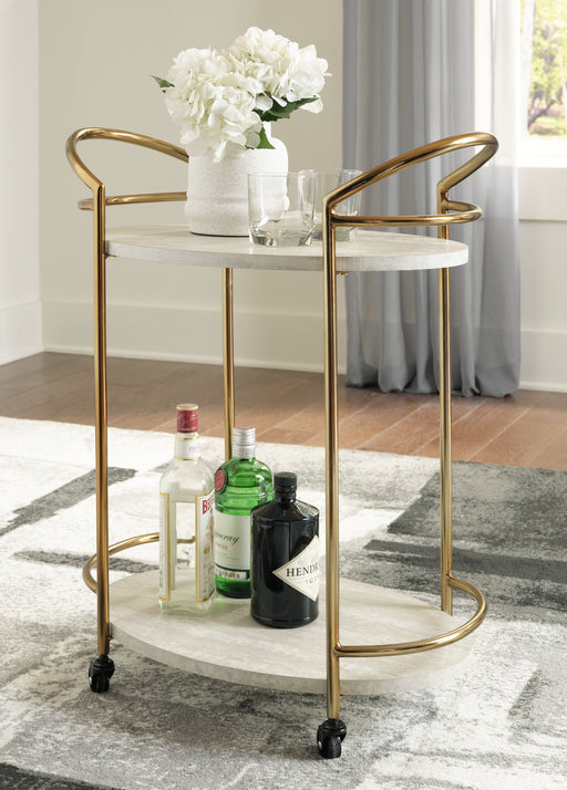 Tarica Bar Cart - World Furniture Gallery (Newark, CA)