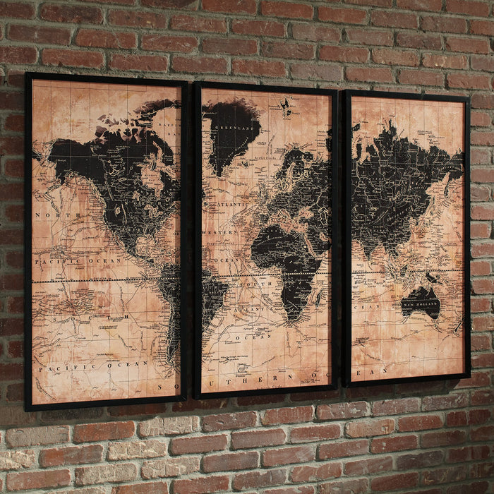 Pollyanna Wall Art (Set of 3) - World Furniture Gallery (Newark, CA)