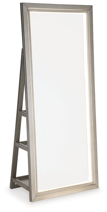 Evesen Floor Standing Mirror with Storage - World Furniture Gallery (Newark, CA)