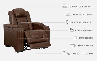 Backtrack Power Recliner - World Furniture Gallery (Newark, CA)