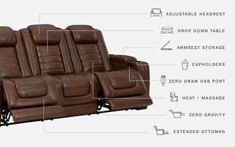 Backtrack Power Reclining Sofa - World Furniture Gallery (Newark, CA)