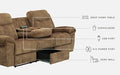 Huddle-Up Reclining Sofa with Drop Down Table - World Furniture Gallery (Newark, CA)